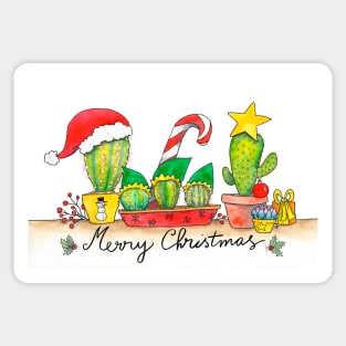 Cactus Christmas Sticker